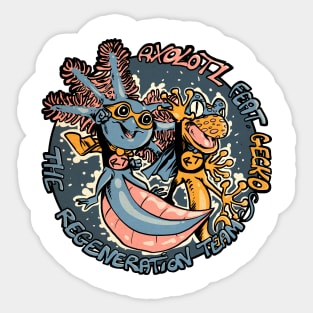 Axolotl Team 5 Sticker